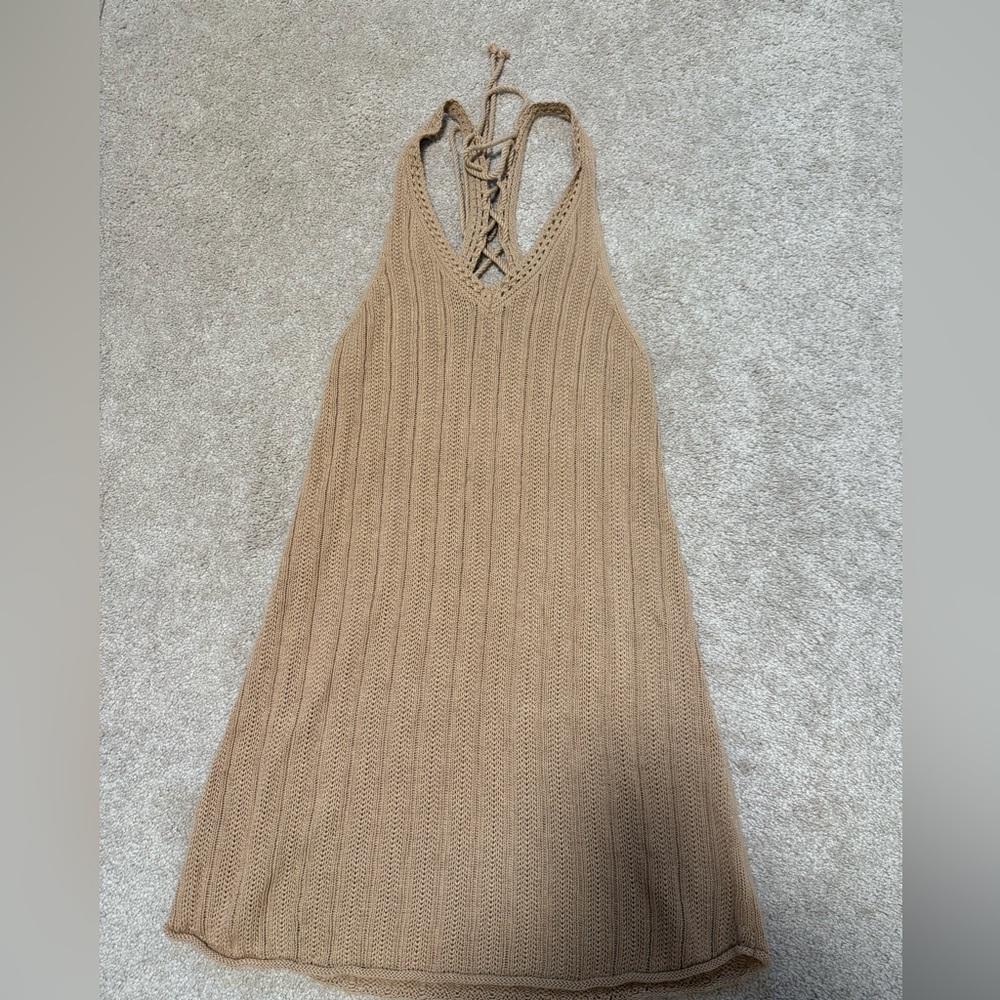 aerie knit beach cover dress NWT